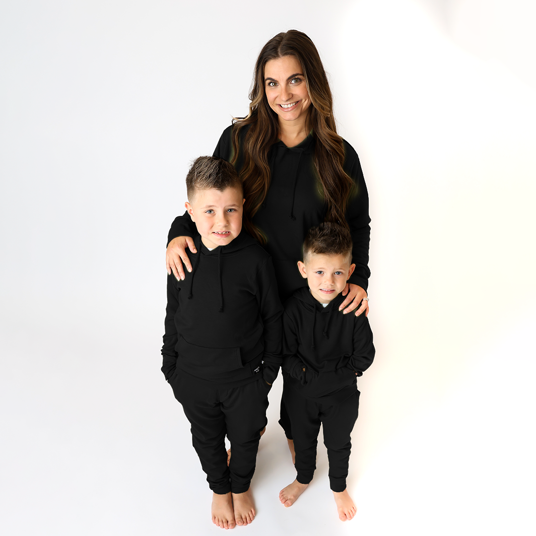 Black Adult Hooded Tracksuit