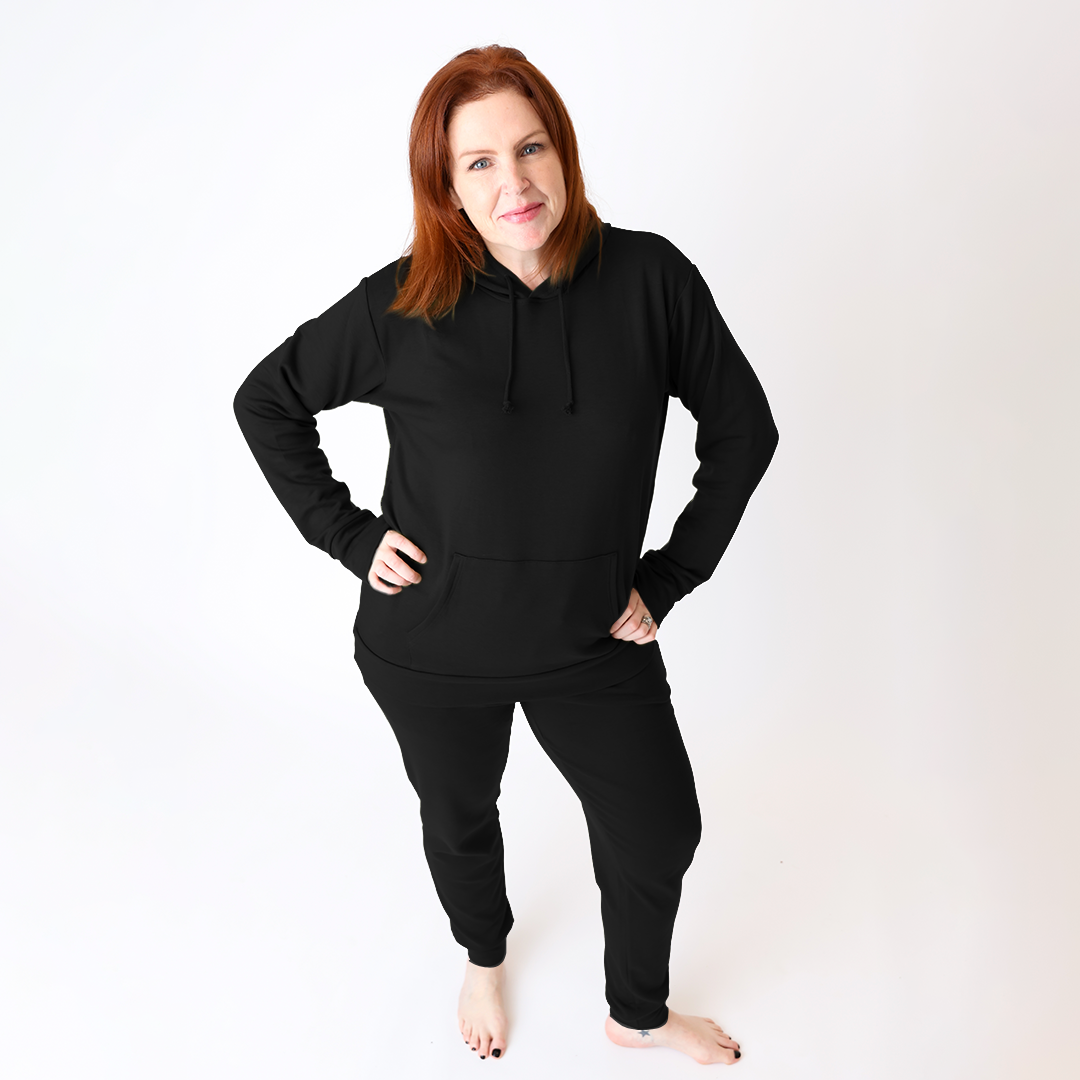 Black Adult Hooded Tracksuit