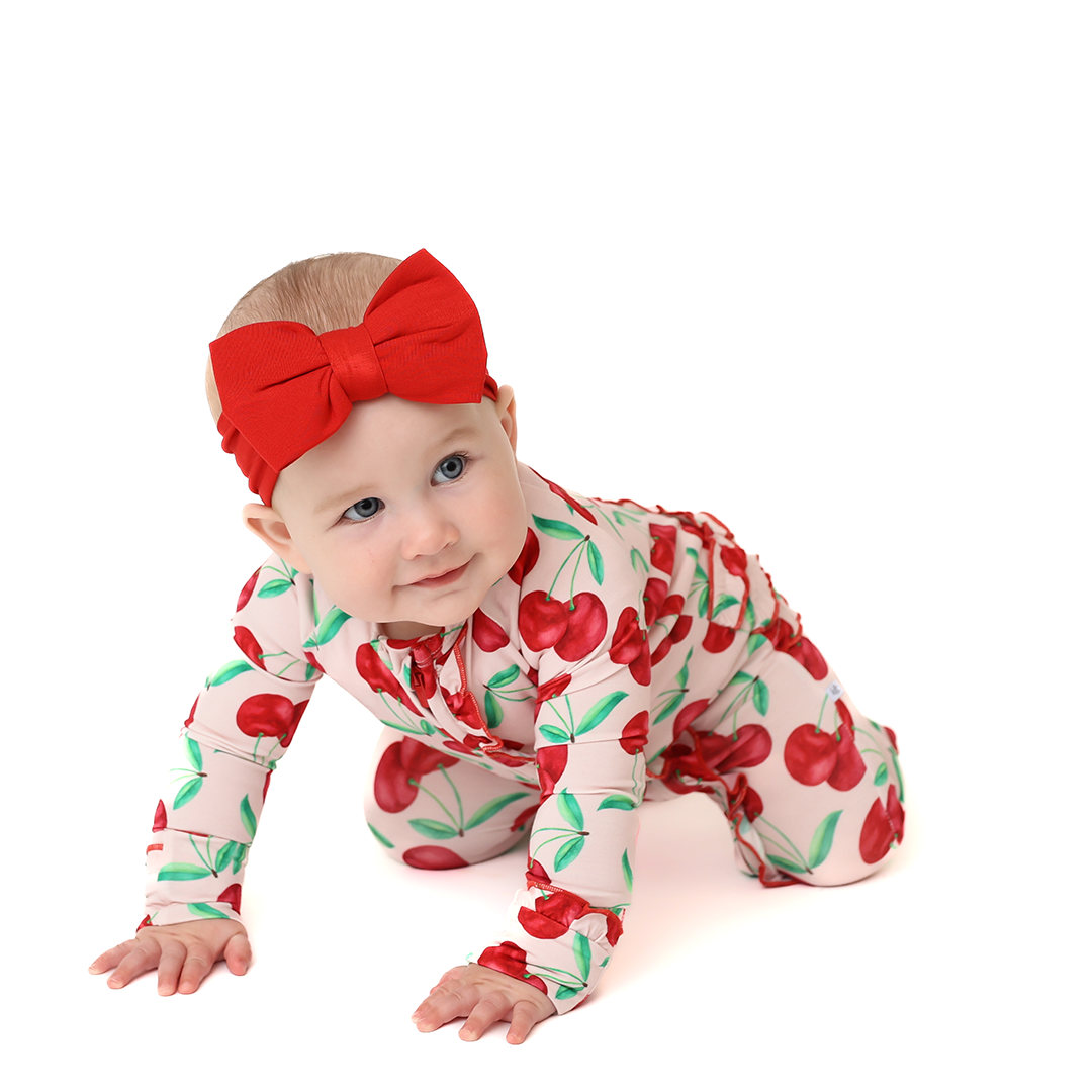 Cherry Red Beautiful Bow
