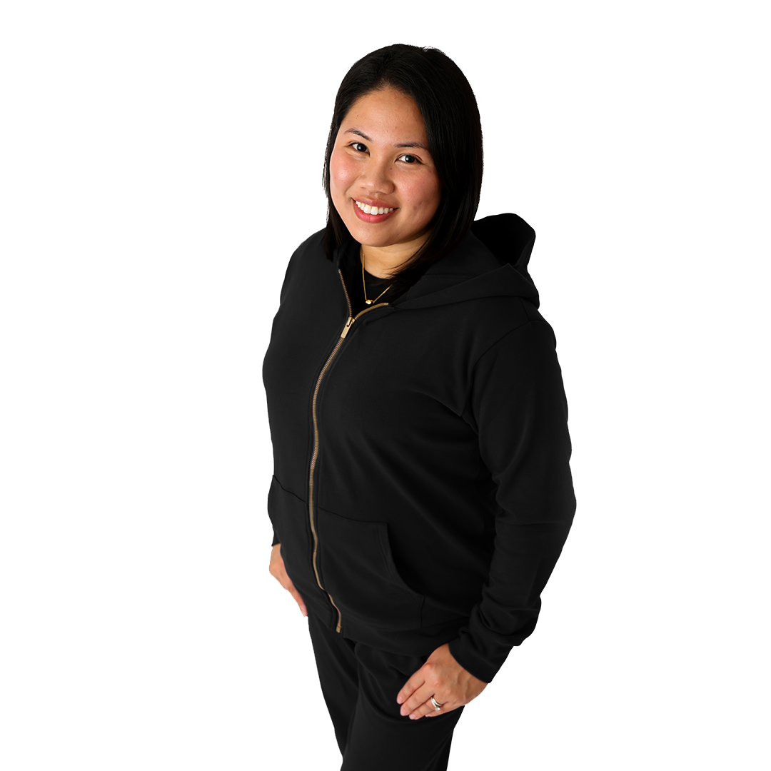 Black Adult Full Zip Hoodie