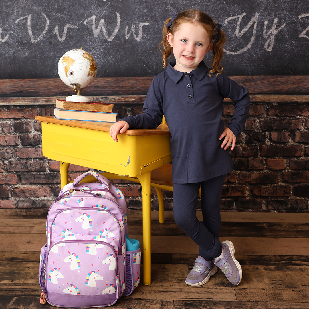 Navy Long Sleeve Polo Shirt