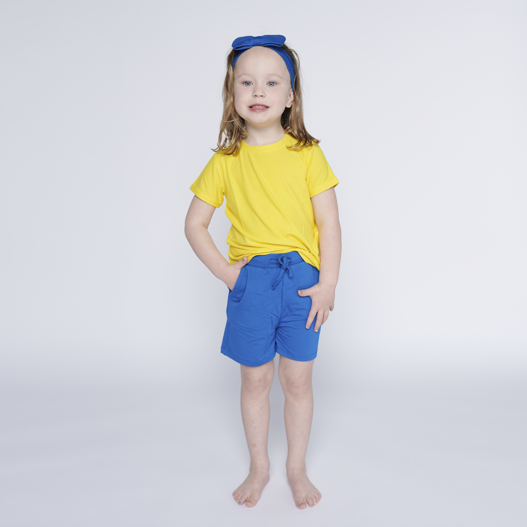 Sunshine Yellow Little RIBBED T-Shirt