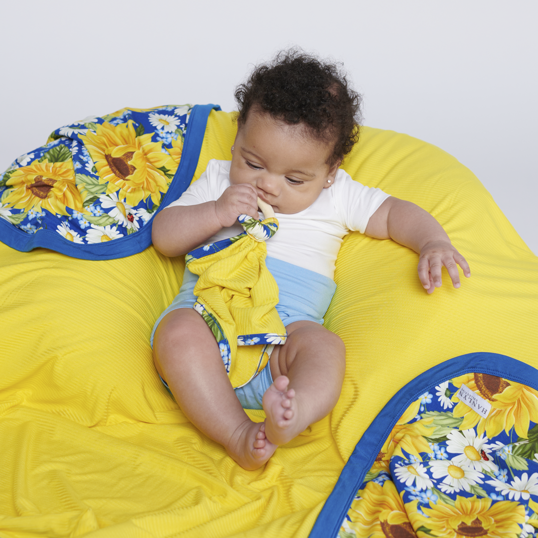 Here Comes The Sun Lovey With Teething Ring