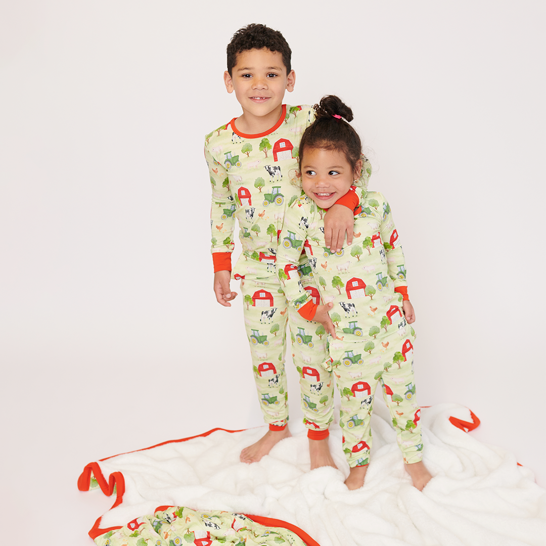 Workin' On The Farm Kids Two Piece Lounge Set
