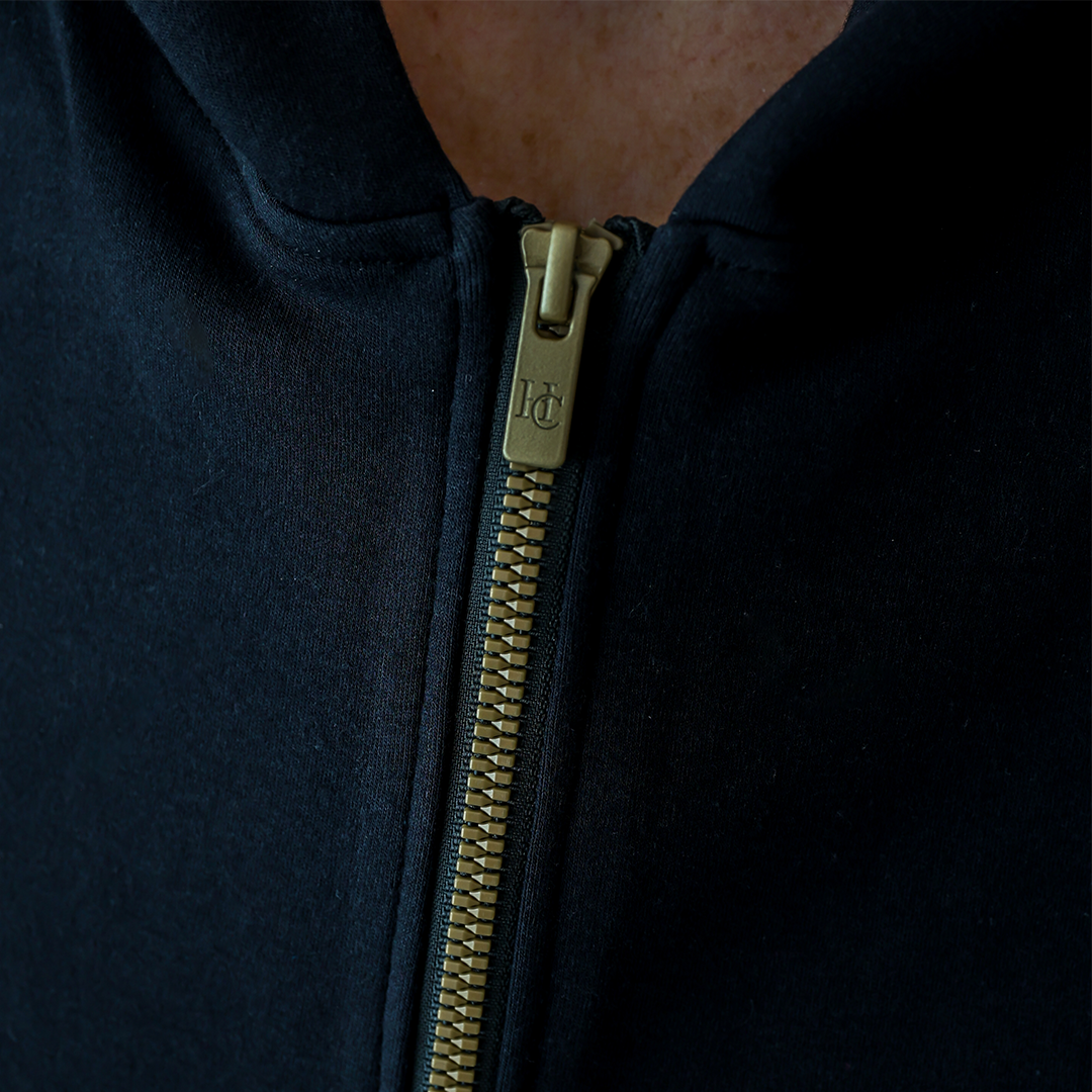 Black Adult Full Zip Hoodie