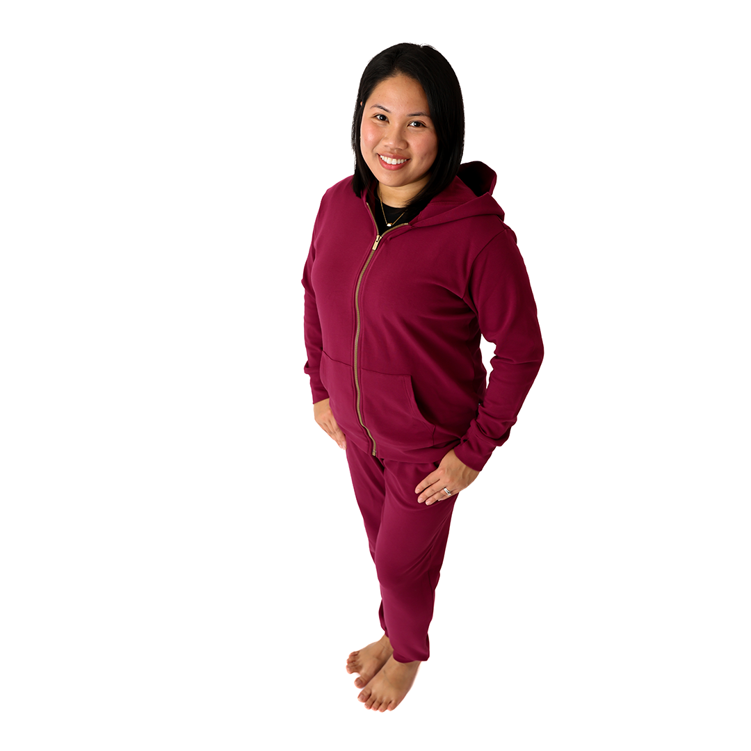 Sangria Adult Full Zip Hoodie Tracksuit