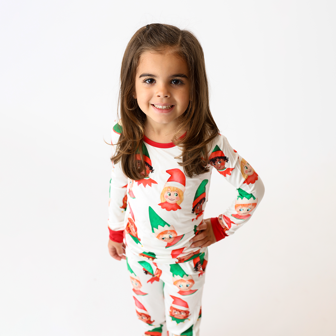 Santa's Little Helper Kids Two Piece Lounge Set