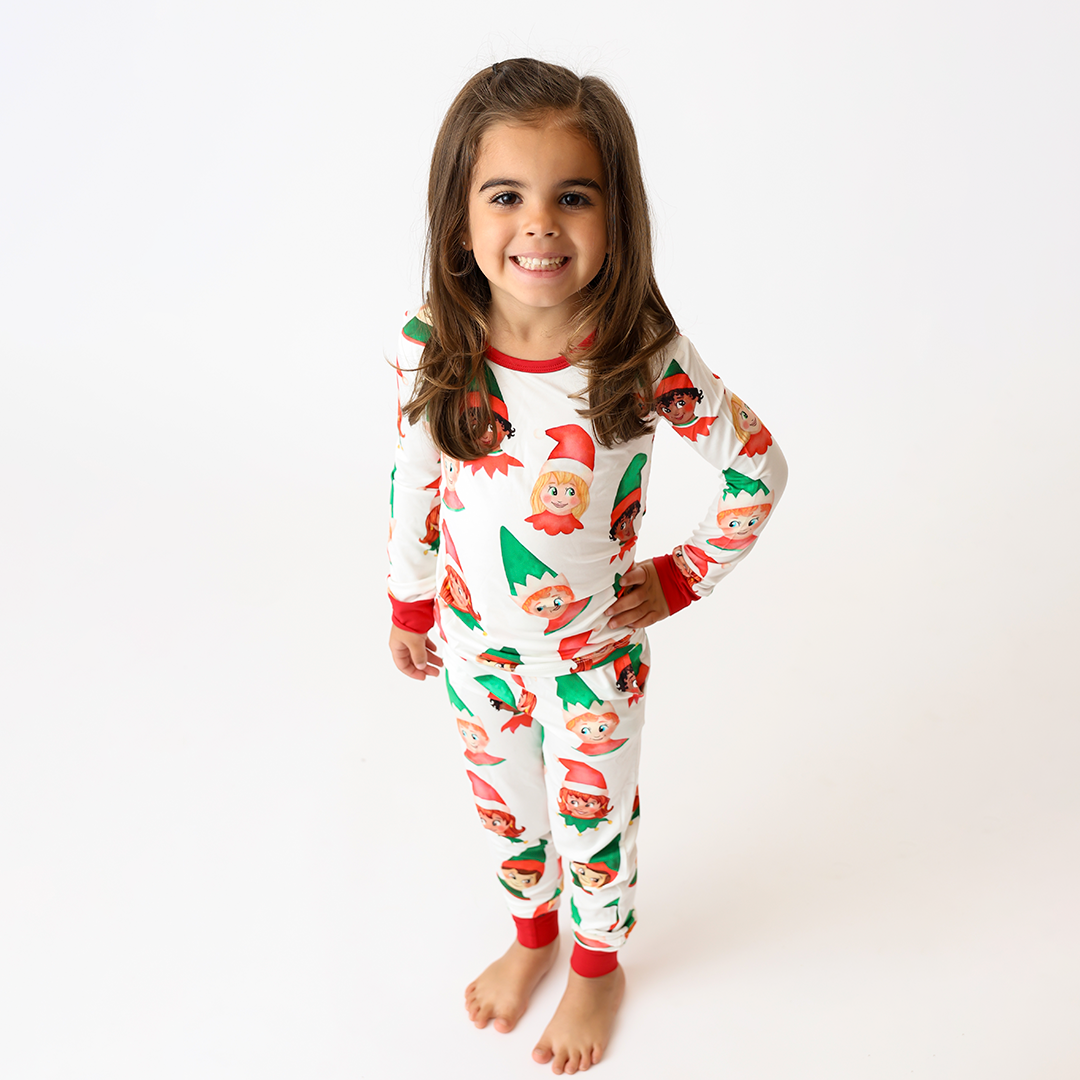 Santa's Little Helper Kids Two Piece Lounge Set