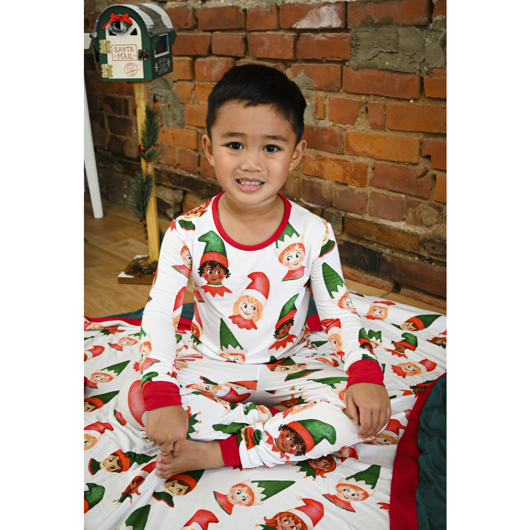 Santa's Little Helper Kids Two Piece Lounge Set