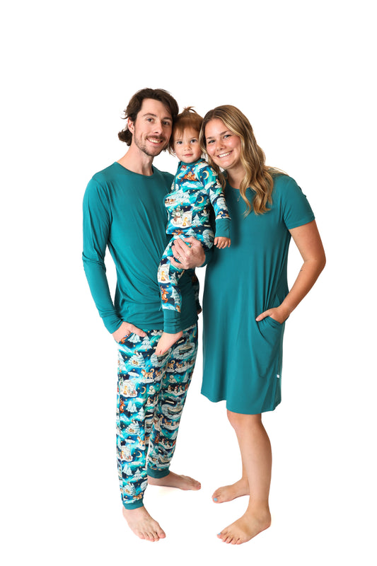 Teal Me More Ladies PJ Dress