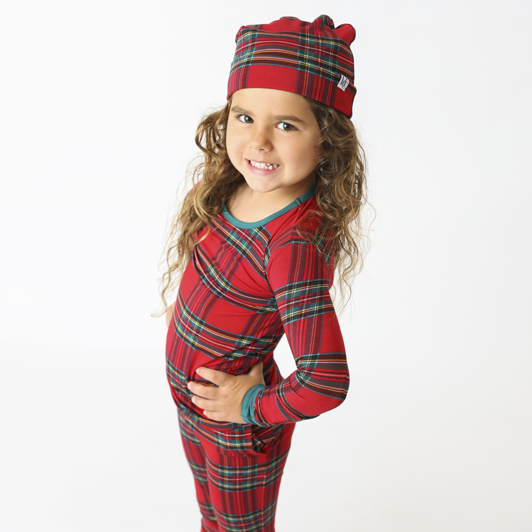 Hanlyn Holiday Plaid Slouchy Beanie