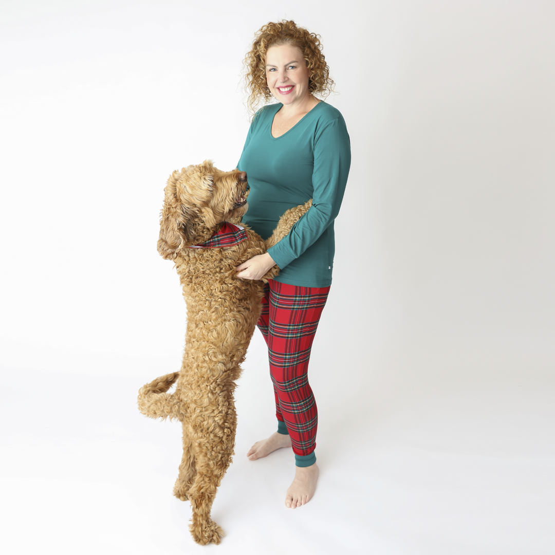 Hanlyn Holiday Plaid Ladies Loungie Set