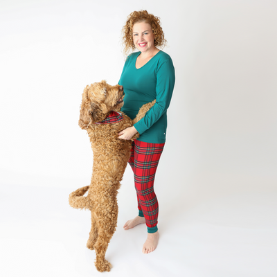 Hanlyn Holiday Plaid Ladies Loungie Set