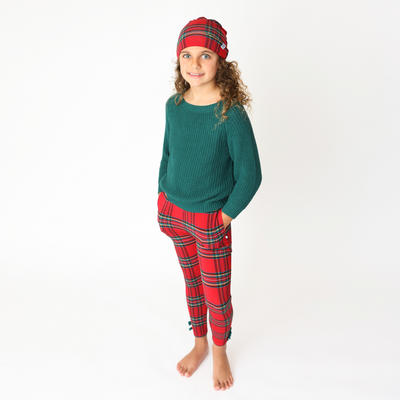 Hanlyn Holiday Plaid Little Bamboo Leggings