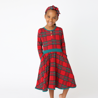 Hanlyn Holiday Plaid Beautiful Bow