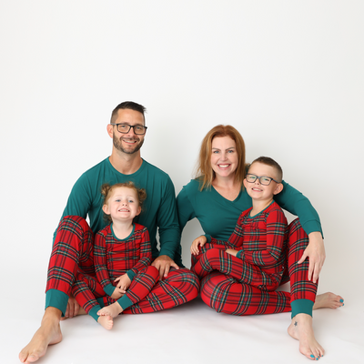Hanlyn Holiday Plaid Mens JOGGER Lounge Set