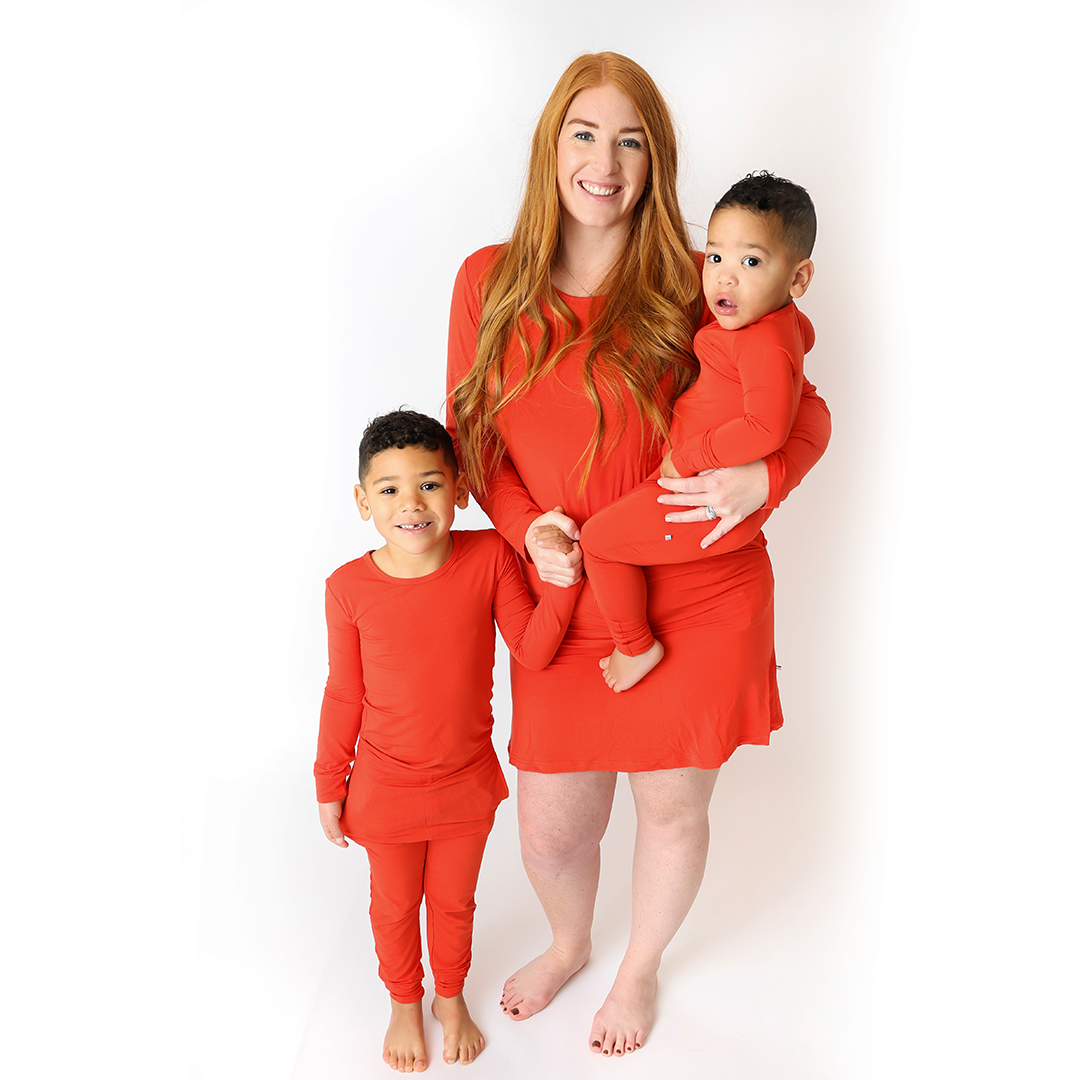 True Love Reddish Kids Two Piece Lounge Set