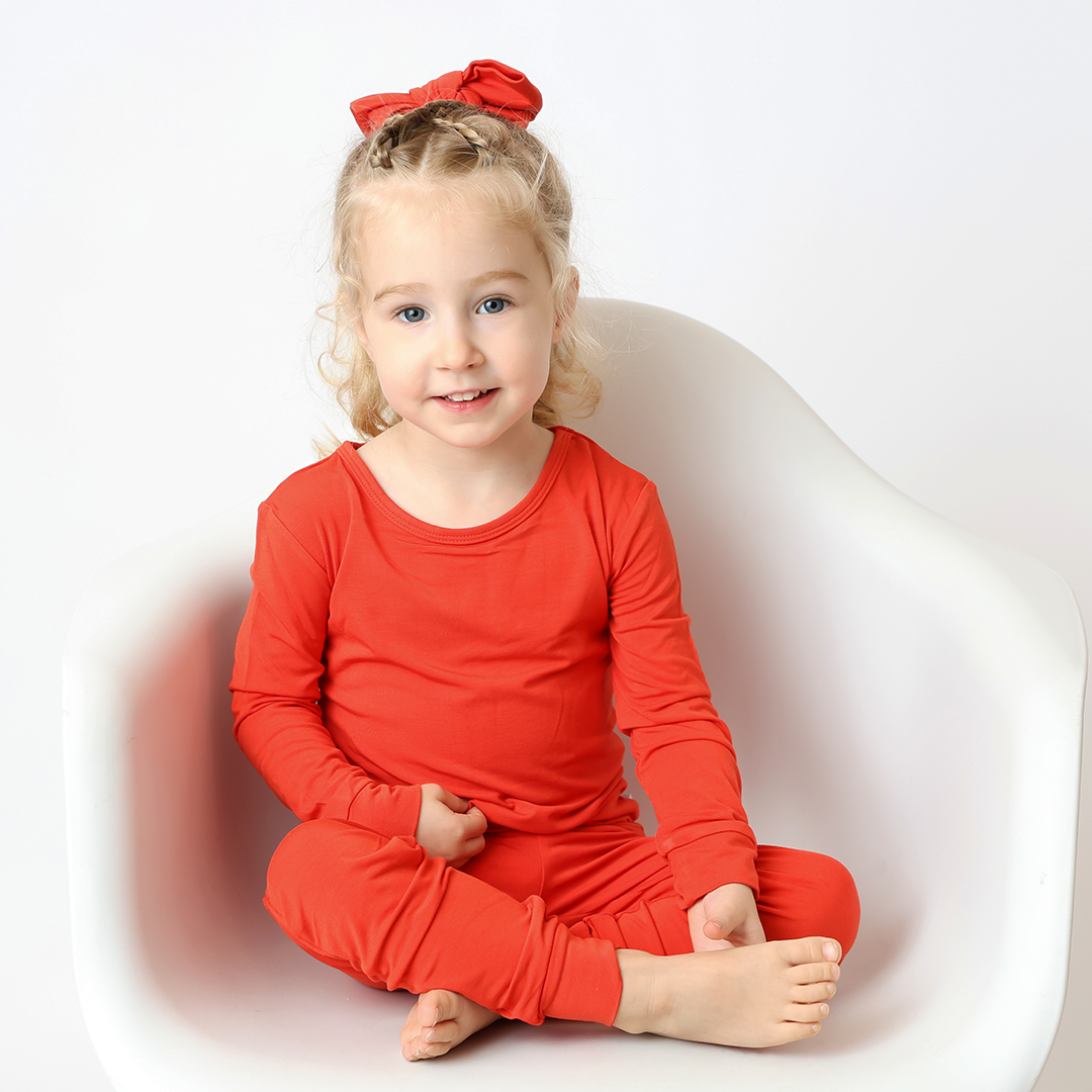 True Love Reddish Kids Two Piece Lounge Set