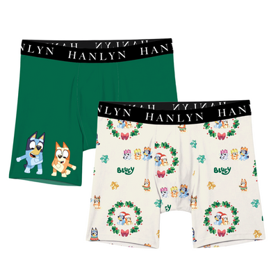 Home for the Holidays Two Pack Boys Boxers | Bluey™