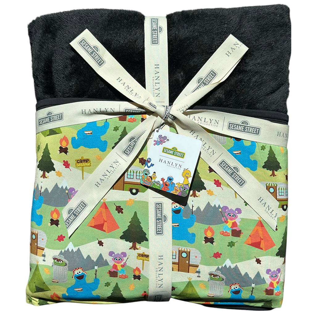 Camp Sesame PLUSH Adult Blanket (50x65) | Sesame Street