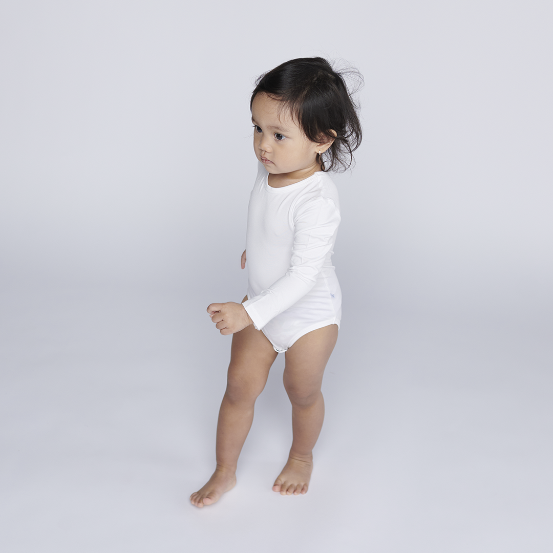 Classic White Long Sleeve Little Bodysuit