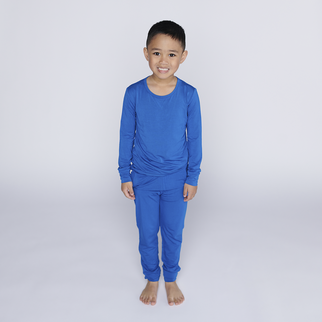 Classic Blue Kids Two Piece Lounge Set