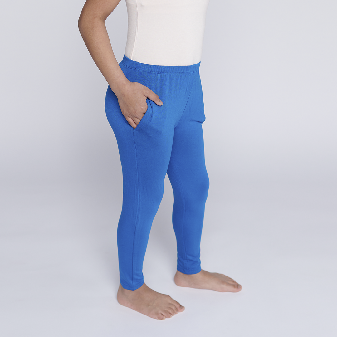 Classic Blue Little Bamboo Leggings