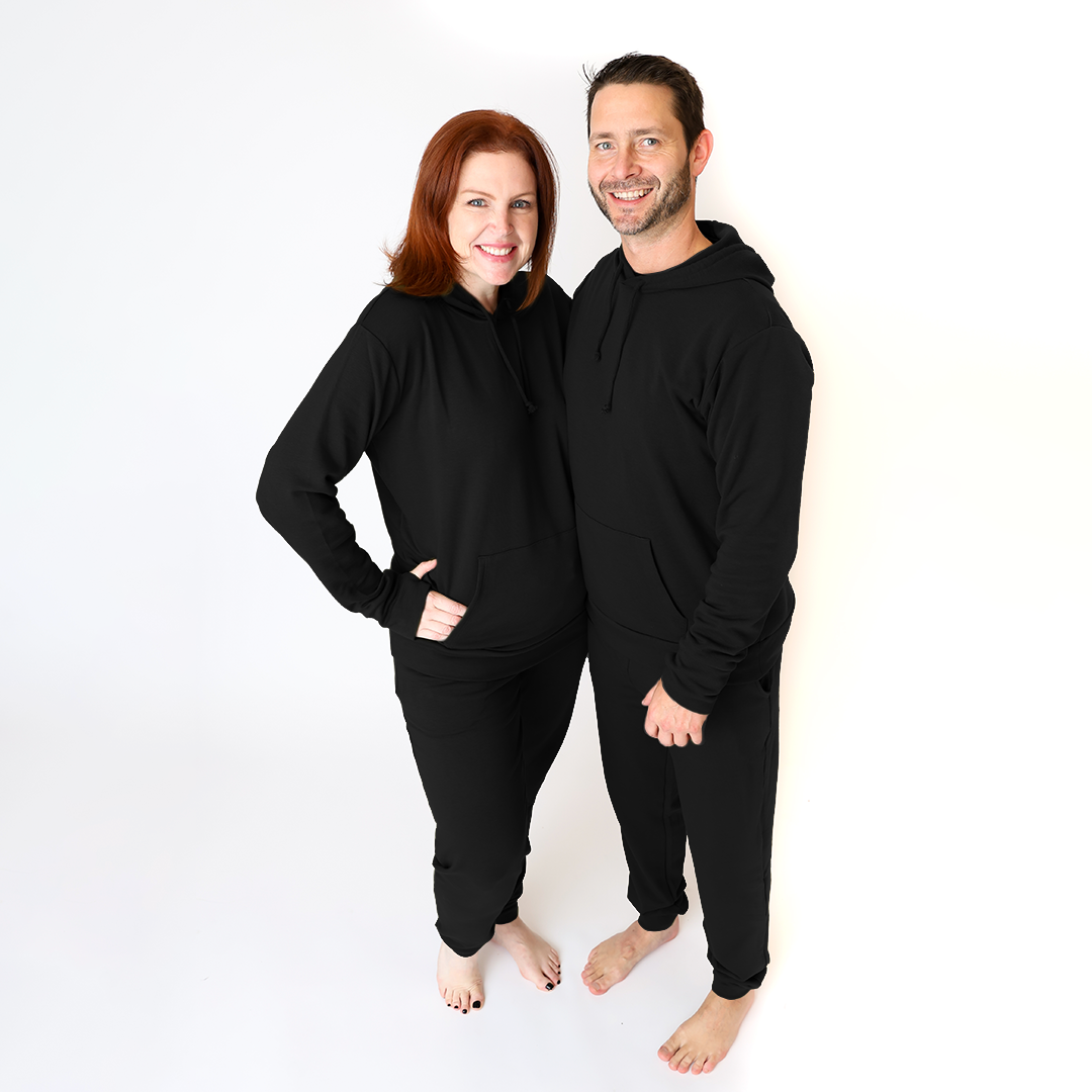 Black Adult Hooded Tracksuit