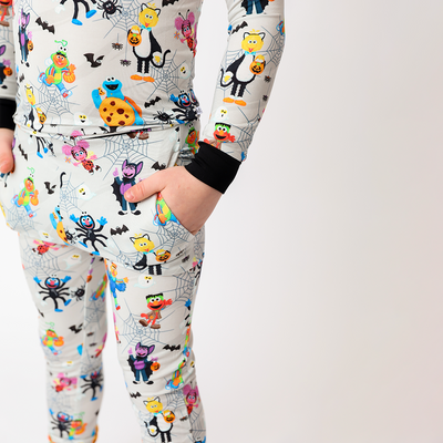 Too Cute To Spook Kids Two Piece Lounge Set | Sesame Street