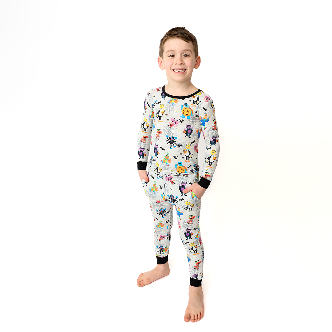 Too Cute To Spook Kids Two Piece Lounge Set | Sesame Street