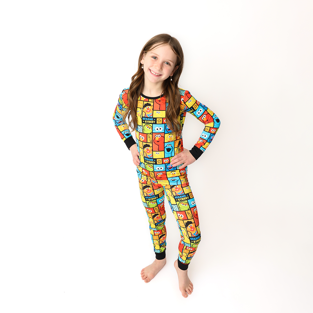 Retro Sesame Vibes Two Piece Lounge Set | Sesame Street