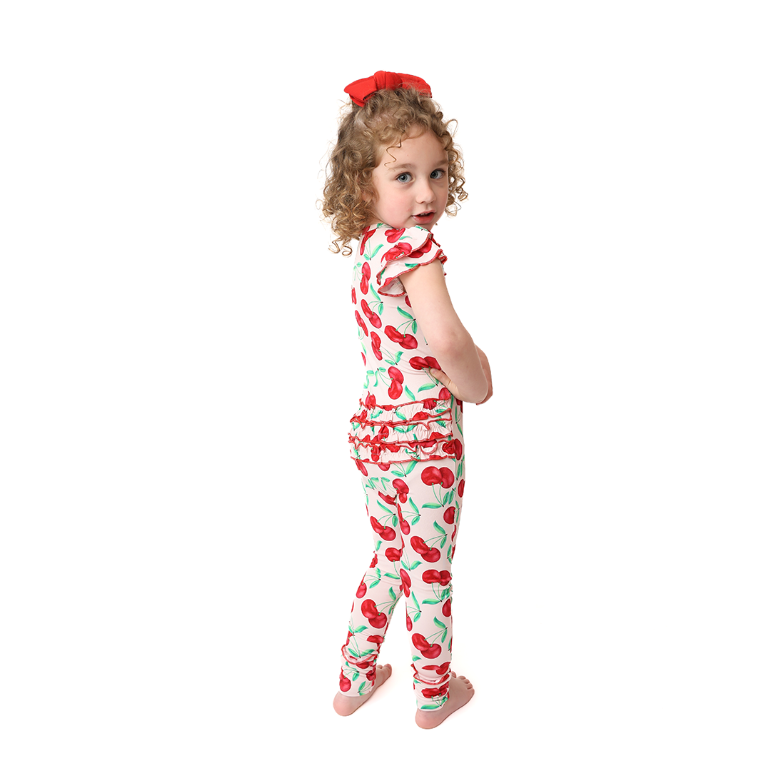 With A Cherry On Top Capped Sleeve Convertible Romper (with ruffles)
