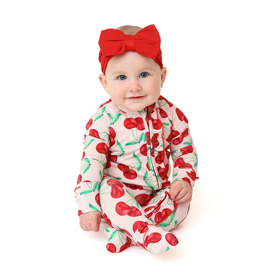 With A Cherry On Top Convertible Romper (with ruffles)