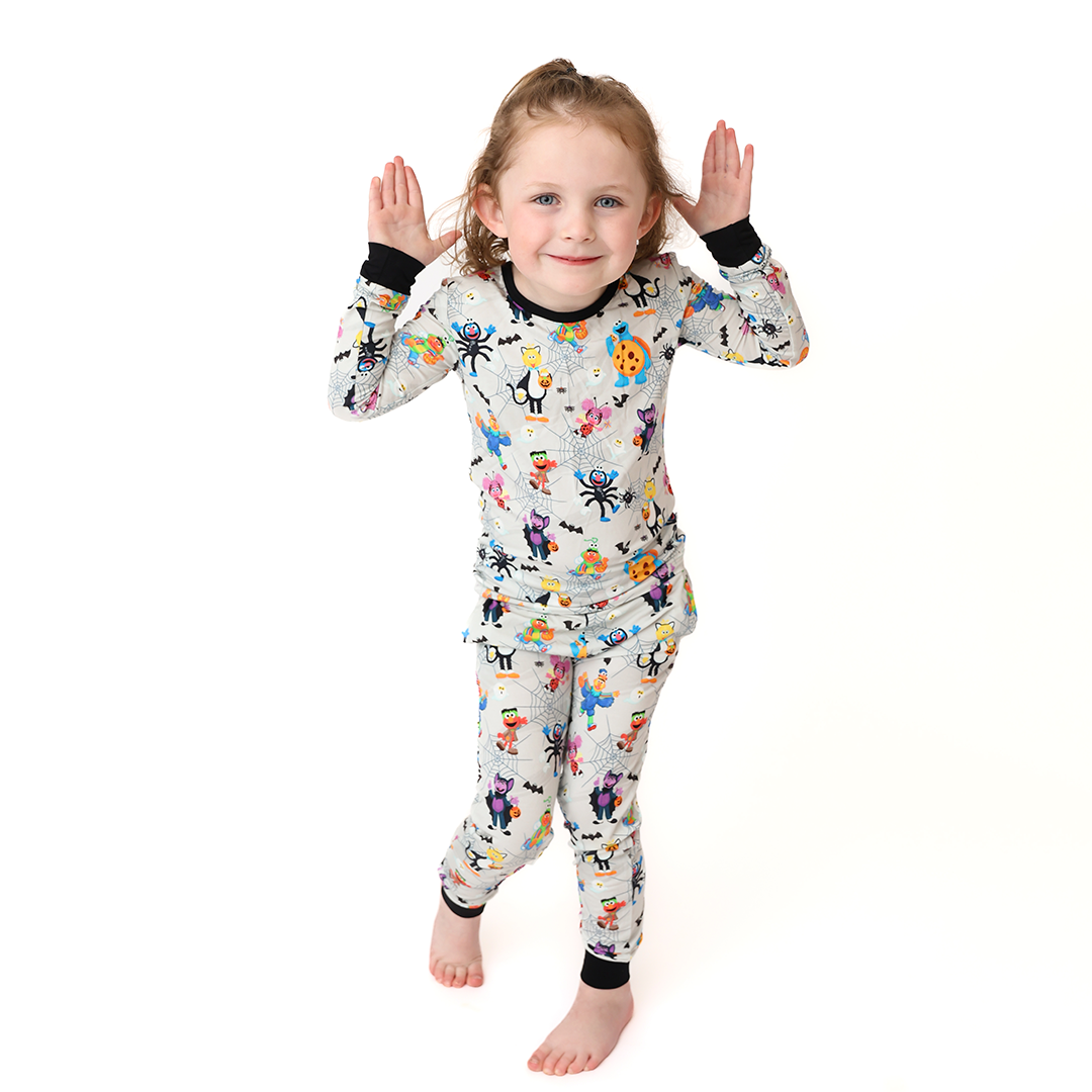 Too Cute To Spook Kids Two Piece Lounge Set | Sesame Street