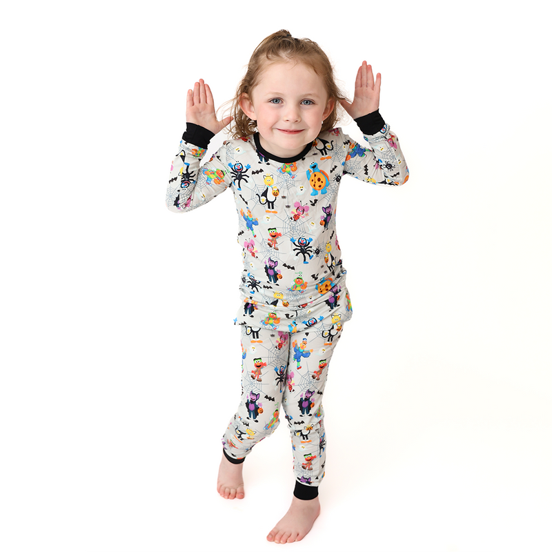 Too Cute To Spook Kids Two Piece Lounge Set | Sesame Street