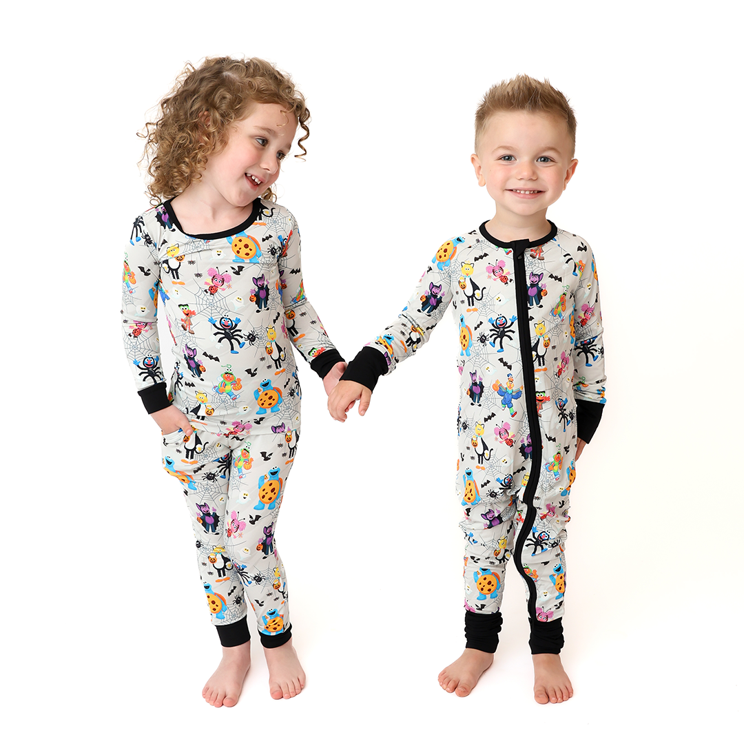 Too Cute To Spook Kids Two Piece Lounge Set | Sesame Street