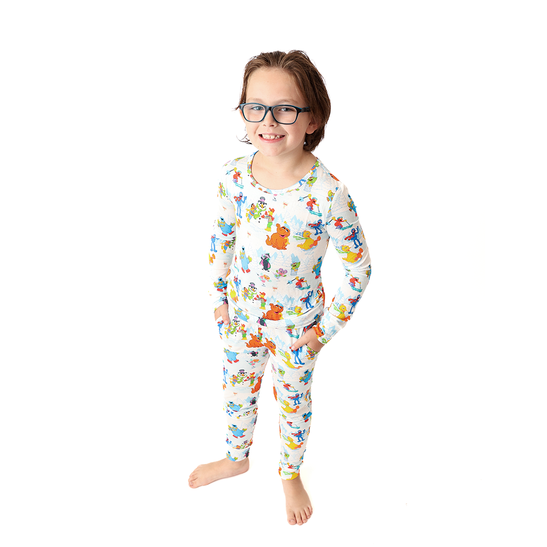 Snow Day Kids Two Piece Lounge Set | Sesame Street