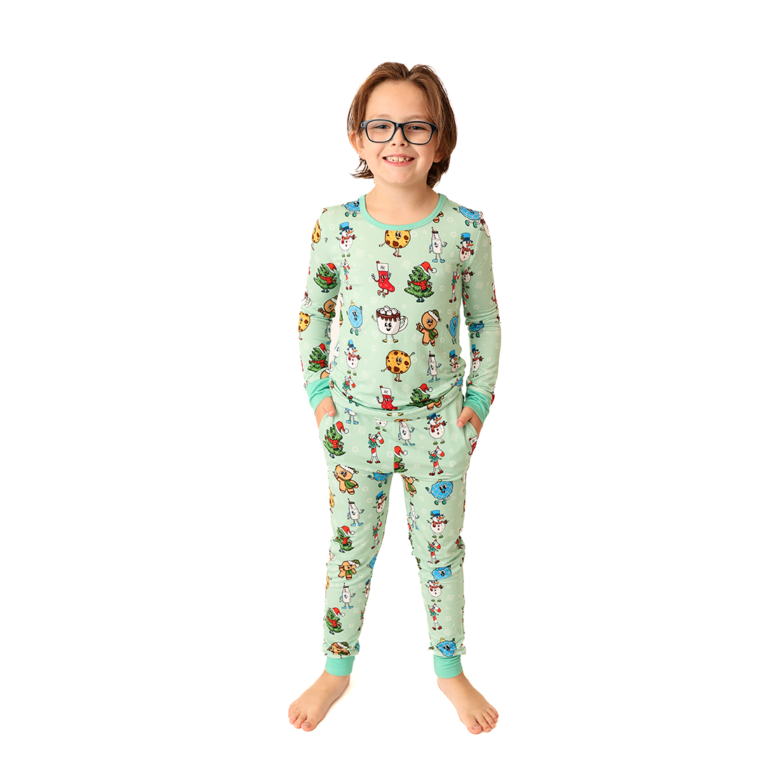 Chillin' With My Snowmies Kids Two Piece Lounge Set