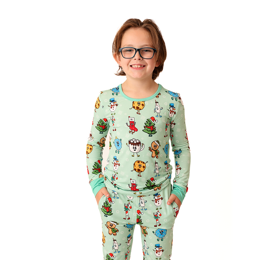 Chillin' With My Snowmies Kids Two Piece Lounge Set