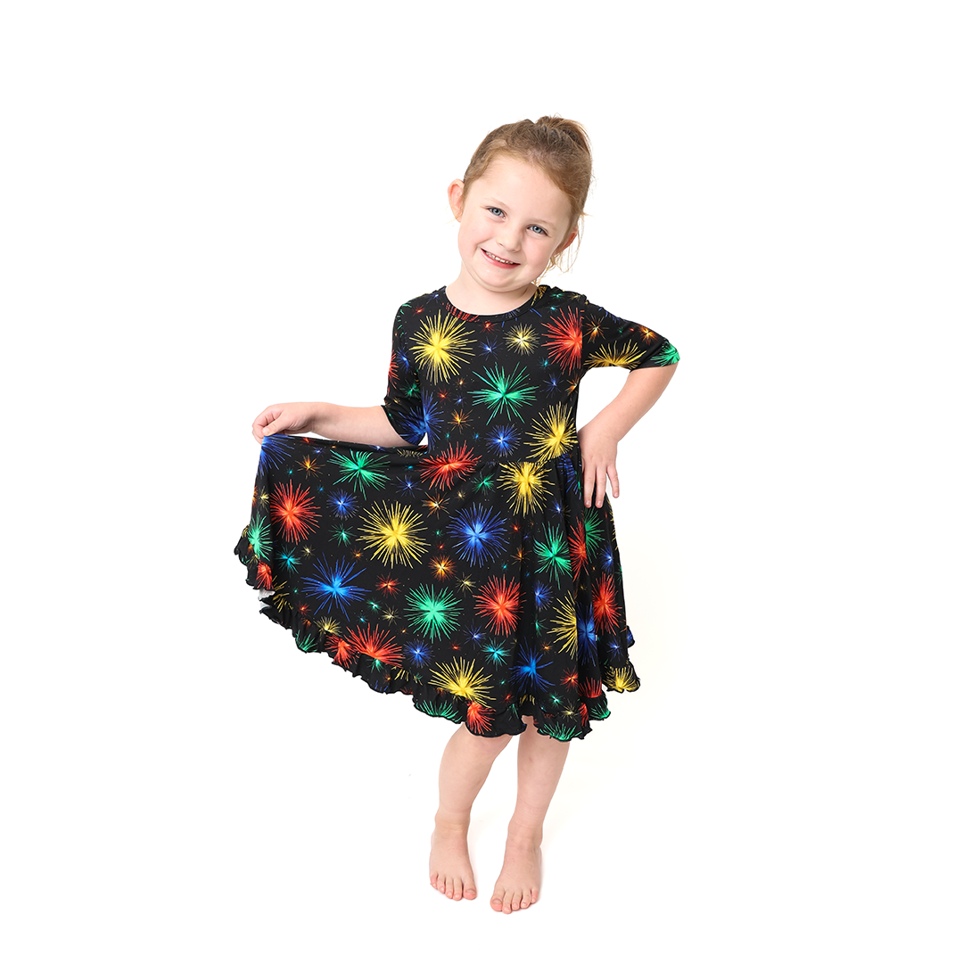 Baby, You're A Firework! Flutter Twirl Dress