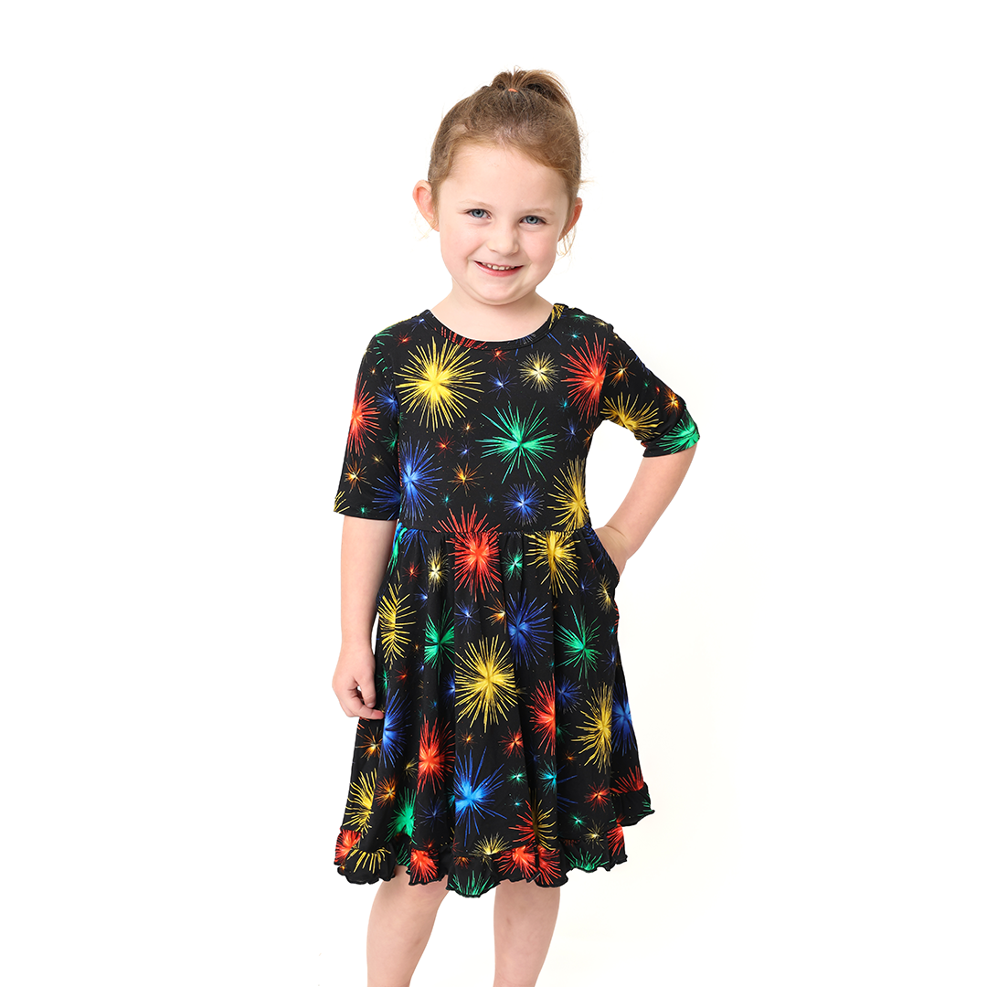 Baby, You're A Firework! Flutter Twirl Dress