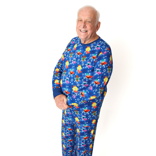 Sesame Snowflakes Men's Two Piece Lounge Set | Sesame Street