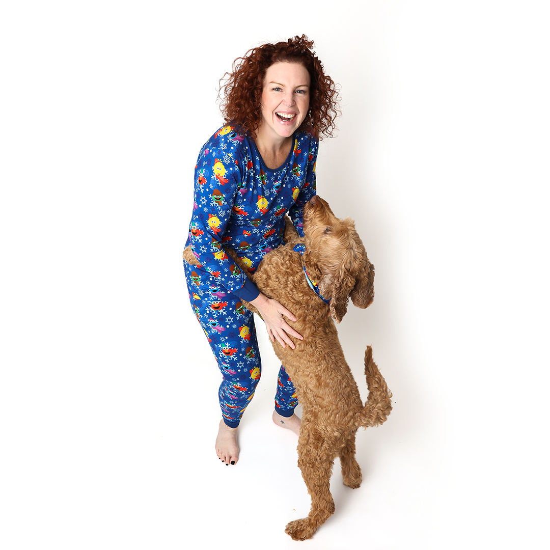 Sesame Snowflakes Ladies Two Piece Lounge Set | Sesame Street