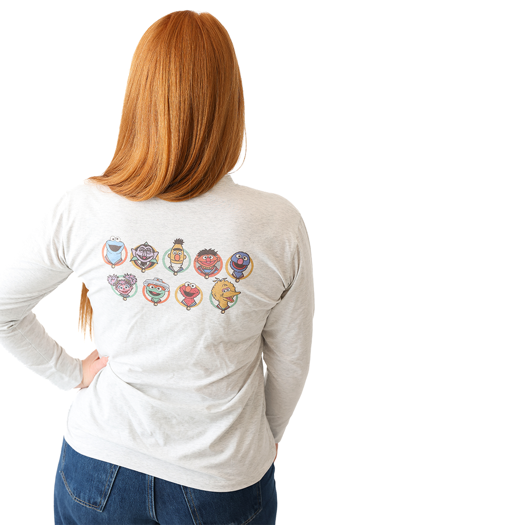 Team Sesame Adult MODAL Long Sleeve Shirt | Sesame Street