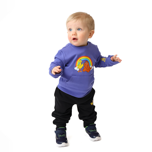 Big Bird & Snuffy Kids Crewneck Tracksuit | Sesame Street