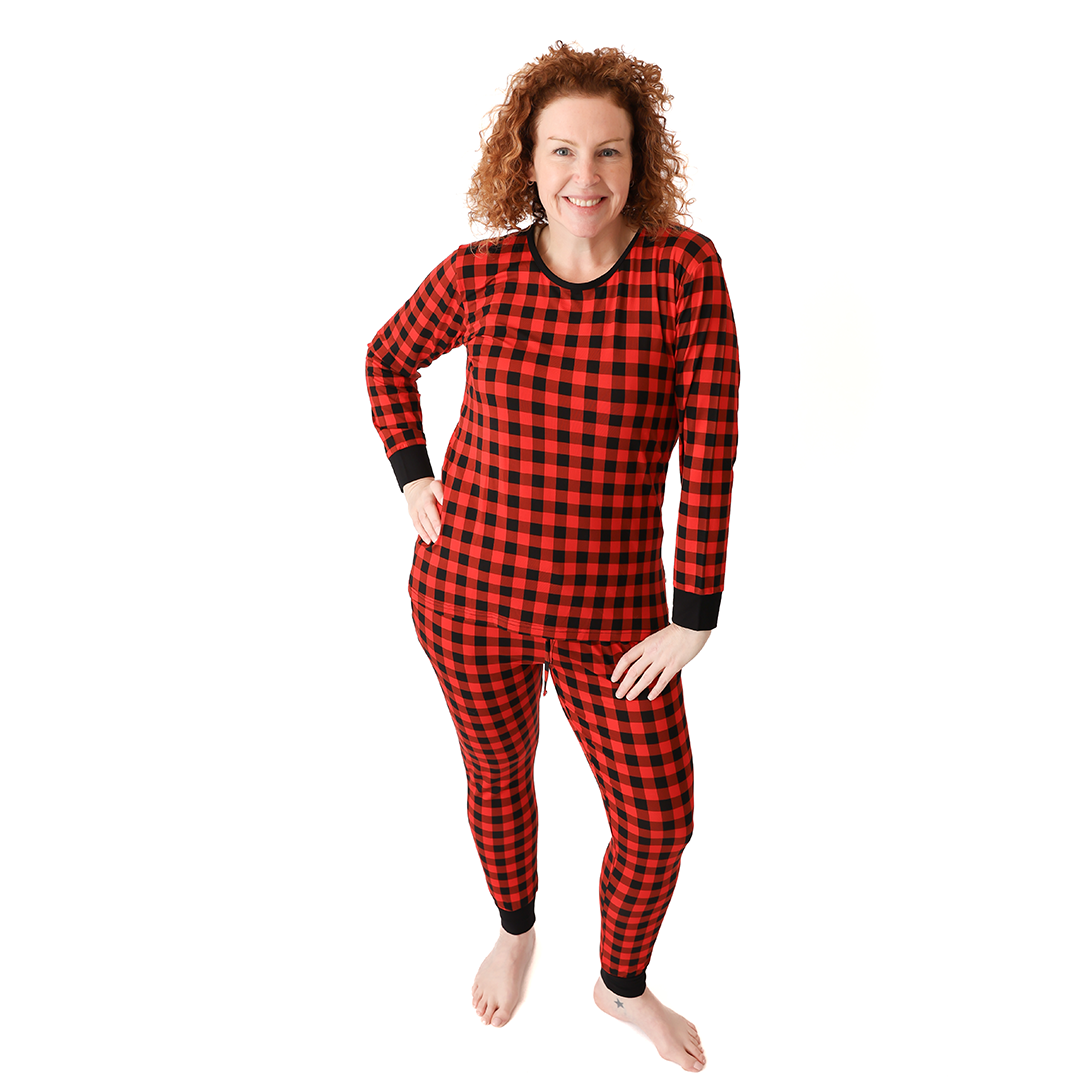Cozy Cabin Plaid Ladies Lounge Set
