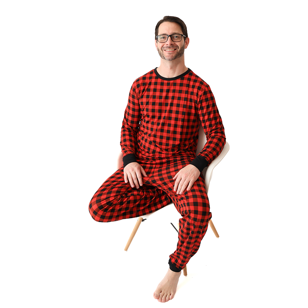 Cozy Cabin Plaid Men's Lounge Set