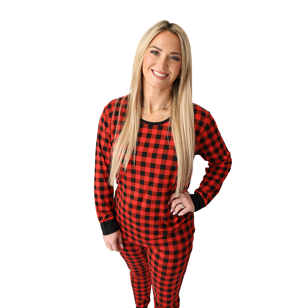 Cozy Cabin Plaid Ladies Lounge Set