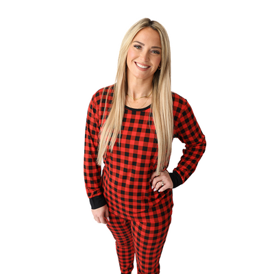 Cozy Cabin Plaid Ladies Lounge Set