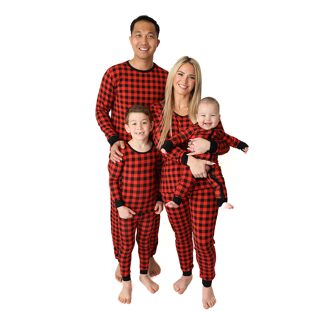 Cozy Cabin Plaid Convertible Romper